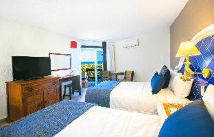 Ocean View room balcony compact refrigerator