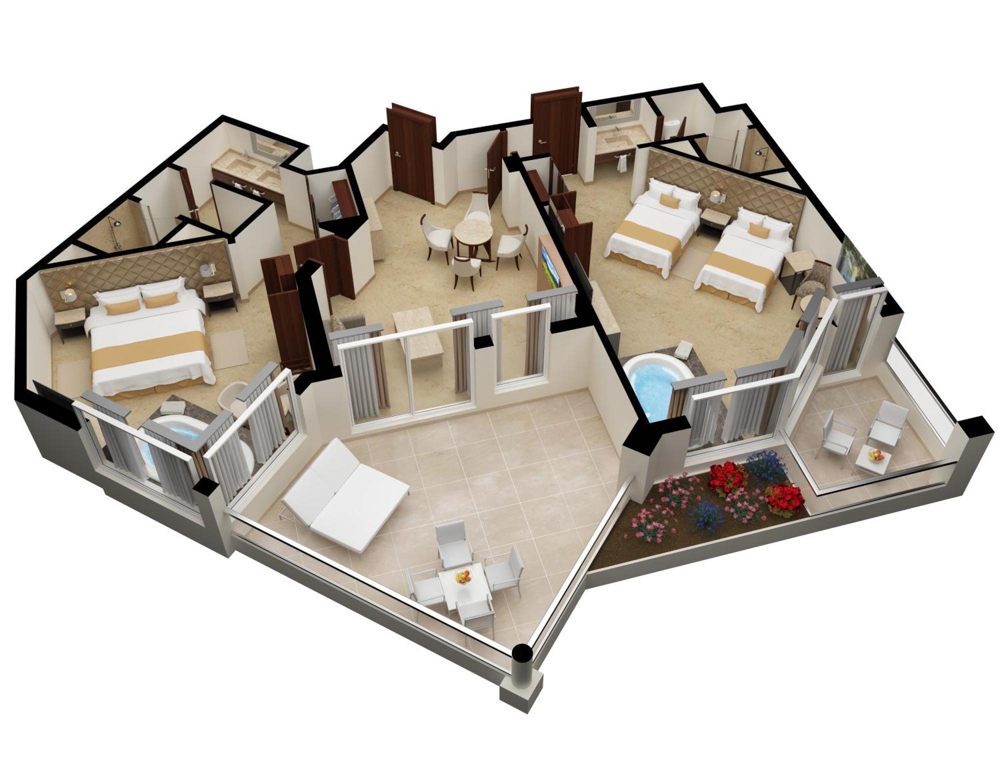 Superior Two Bedroom Presidential Suite Golf Course Kids & Teens