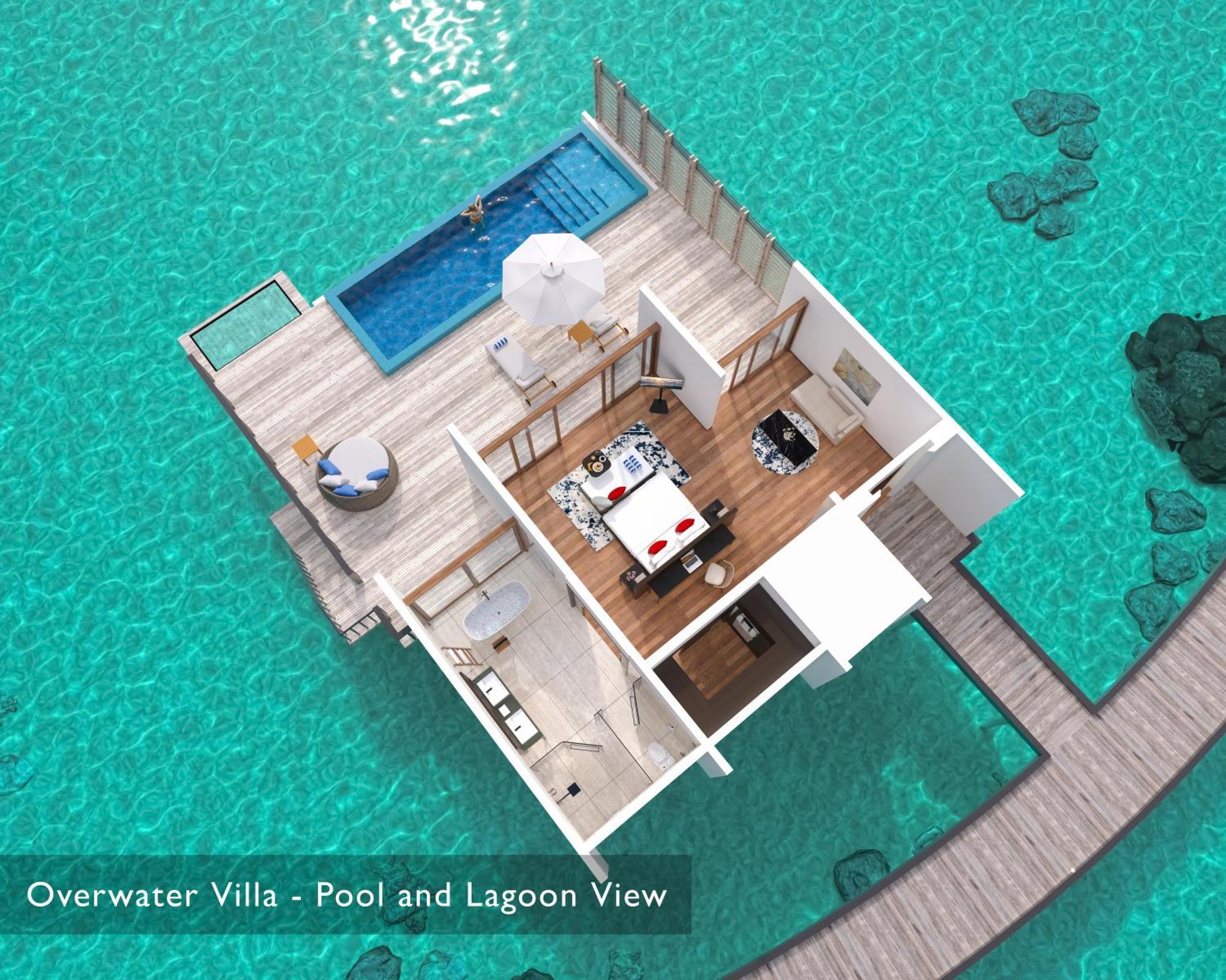 Water Villa private pool & access to VIP seaplane lounge on arrival $50 Spa credit