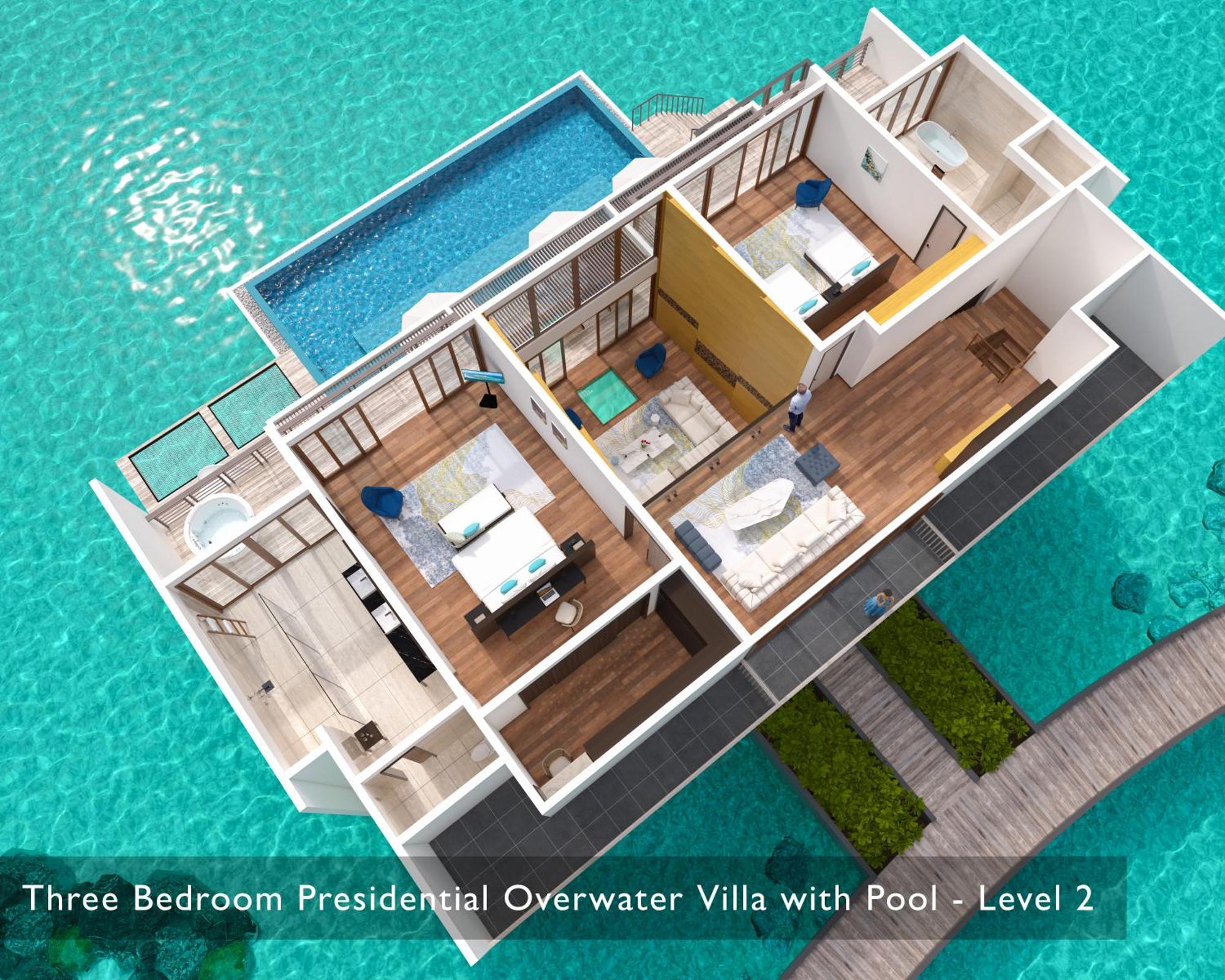 Three Bedroom Overwater Royal Residence