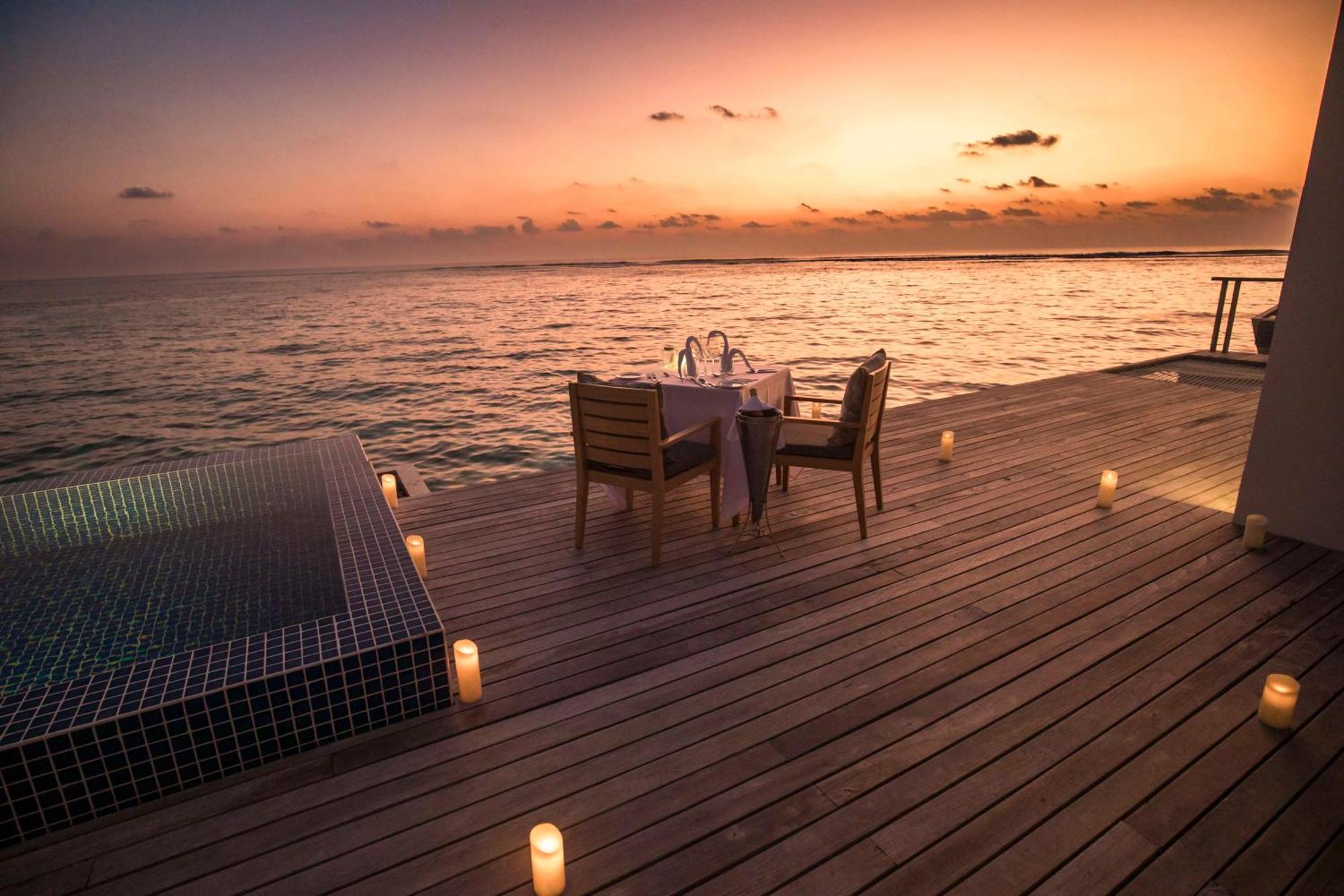 Sunset Water Villa private pool & access to VIP seaplane lounge on arrival $50 Spa credit